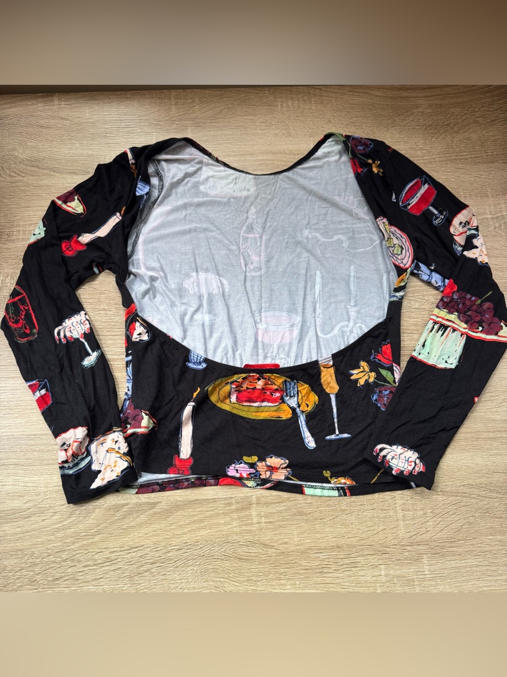 Lisa Says Gah Rowan Top Set The Table Black XL - Picture 10 of 10